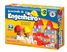 BRINCANDO DE ENGENHEIRO 53 PÇS